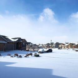 Looks pretty ... but it is like an icebox out there — Colorado Springs, CO.