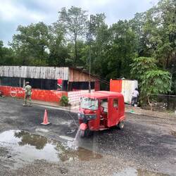 Kontrollposten des Militärs