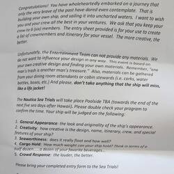 The competition guidelines