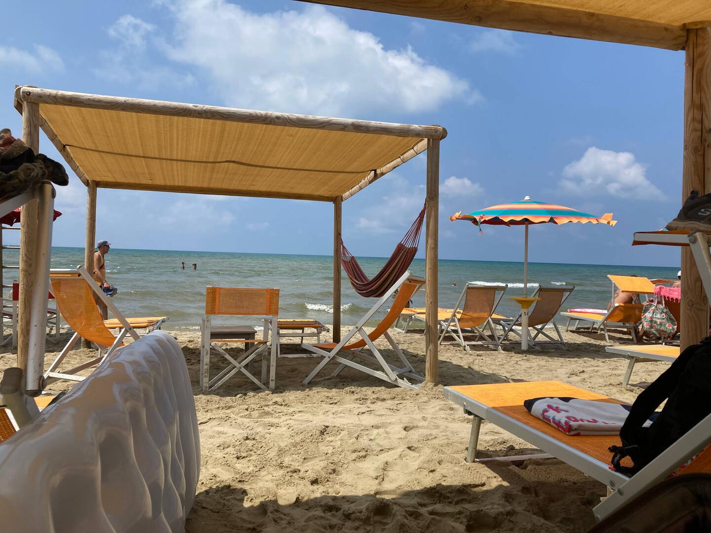 Aussicht von unserem Platz auf das Mittelmeer