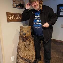 Der alte Trapper und sein Bär