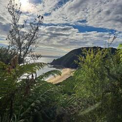 Blick zurück zur Anapai Bay