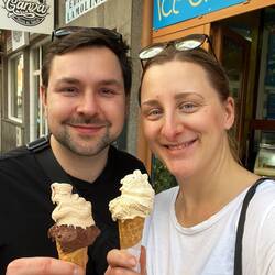 Unser erstes Eis (für den Hals!)