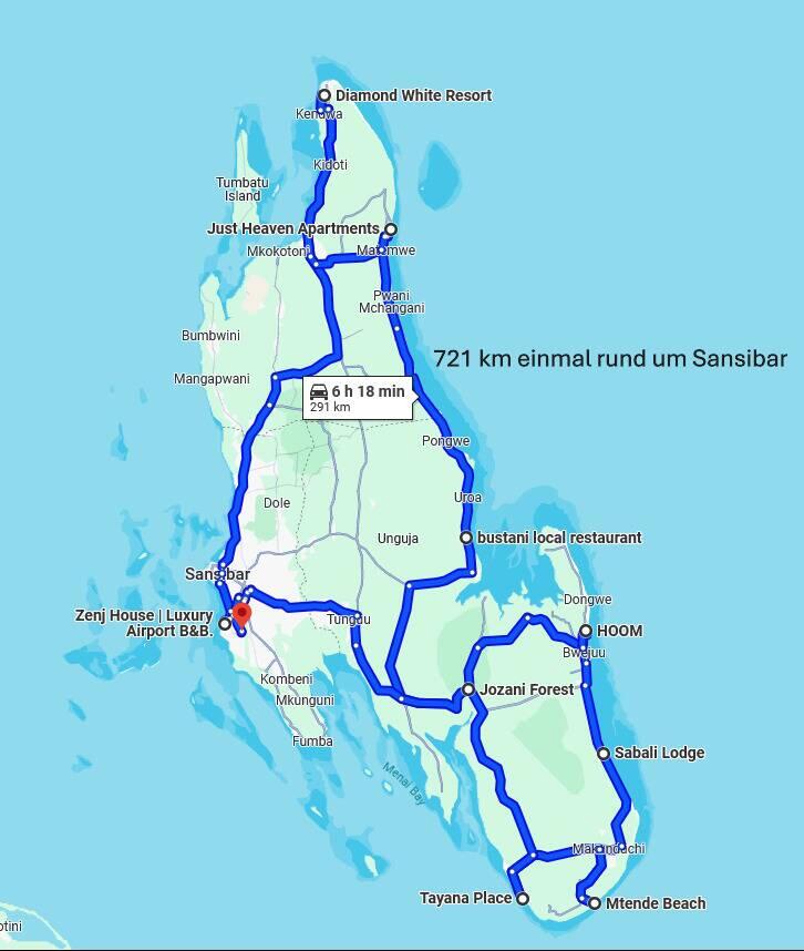 721 km mit dem Fahrrad einmal um die Insel