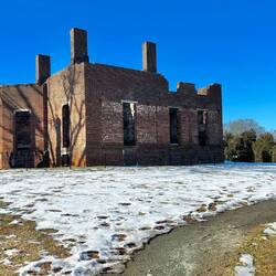 Governor home ruins on the property.