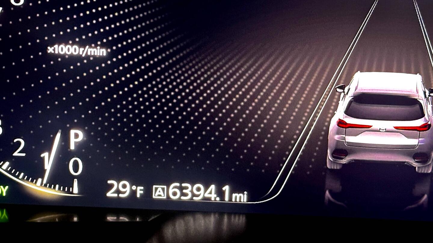 Total mileage on trip-meter