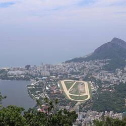 I'm guessing horse race course.