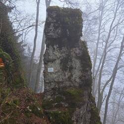 steiler Abstieg nach Aarburg, vorbei am klein Matterhorn :-)