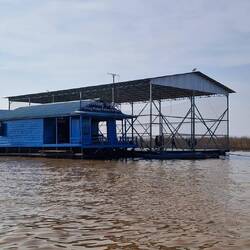 Eine schwimmende Schule.