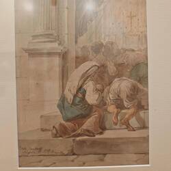 Сцена на пороге храма в Неаполе (1827)