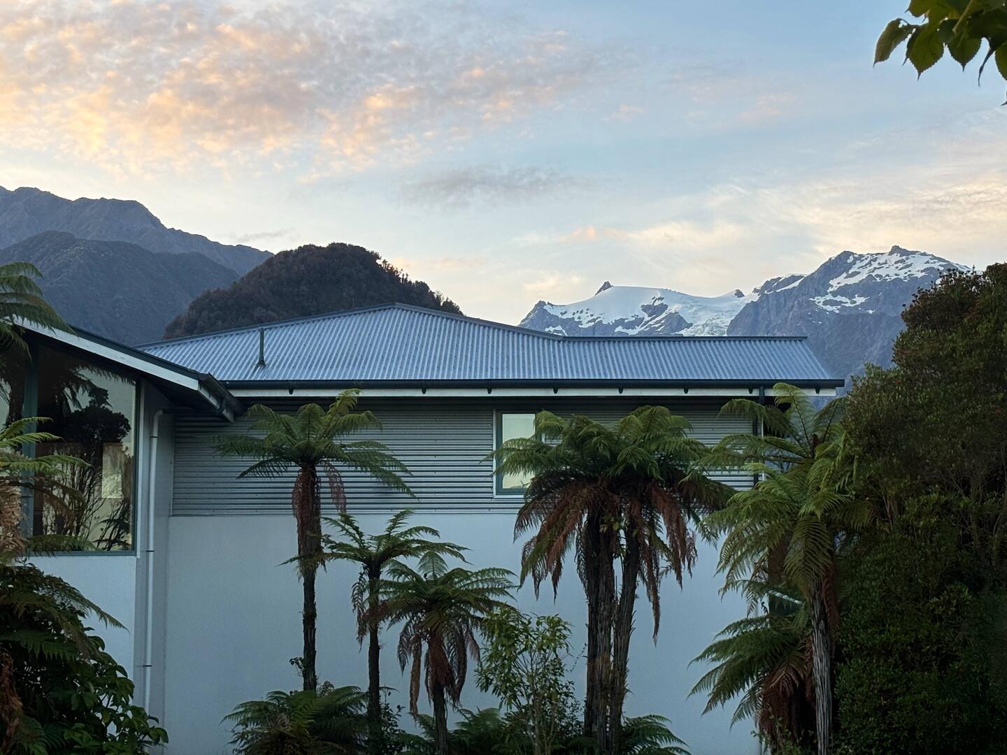 6 Uhr 30: Frühstück mit Blick auf den Gletscher