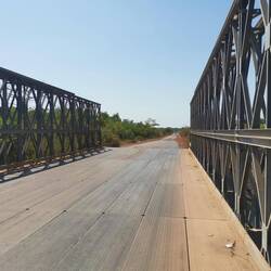 Es geht wieder zurück - Diese Brücke habe ich gestern im Halbdunkel überquert