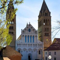 Pécs Cathedral got its current look in the late 19th century — Pécs, Hungary.