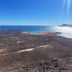 Blick in die Ferne und Fuerteventura
