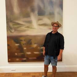 Patrick und "sein" Gerhard Richter