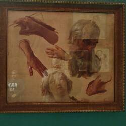 Женская голова. Голова старика. Две правые руки. Левая рука. Правая ступня. (между 1843 и 1847)