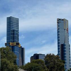Rechts wieder der Eureka Tower an der Southbank