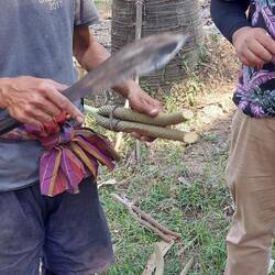 1mm Scheibe abschneiden