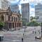 The Sao Paulo theatre built in 1911, really stands out against it's more modern surroundings.