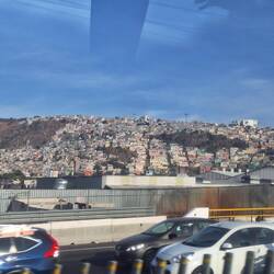 Favelas in den Ausläufern /auf den Hügeln um Mexico City