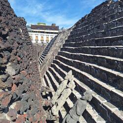 Im Templo Mayor: Überreste der ersten Siedler von Tenochtitlan (so hieß Mexico City früher)