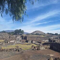 Ausblick von den Überresten der Stadt