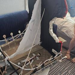 Fashioning our 'captain' & the sail