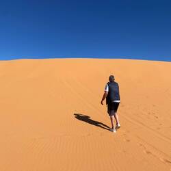 Noch geht er aufrecht