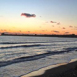 Das Schloss im Sonnenuntergang