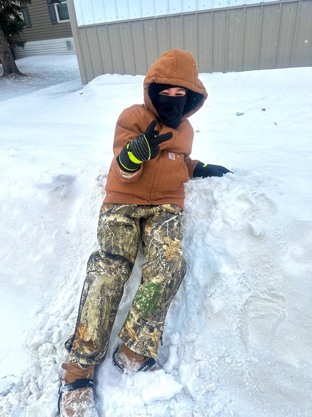 Mateo "I'm having so much fun in the snow!" ❄️