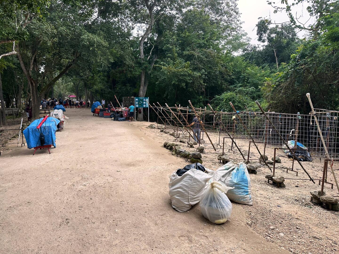 Aufbau der Wegelagerer-Stände