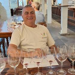 Nick after wine tasting....need to call an Uber