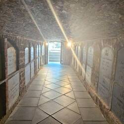 Crypt under the church where Jesuit priests are buried