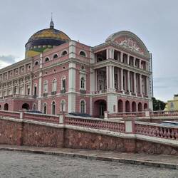 The Teatro Amazonas, which was built 15 years before the theatre in Sao Paulo.