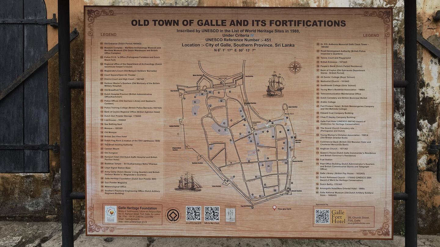 Old Town Galle und das Fort