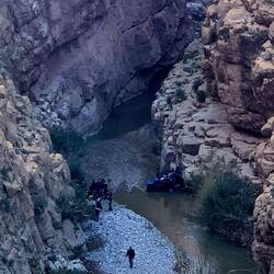 Das abgestürzte Auto