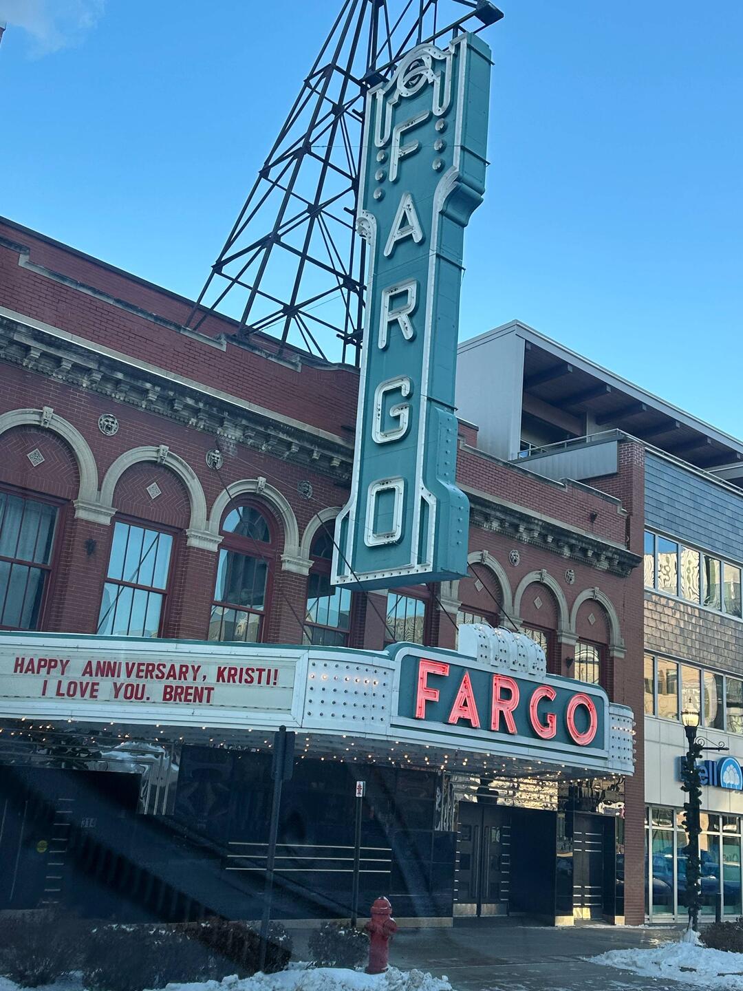 Love the vintage neon signs & Happy Anniversary Kristi! Brent is a romanticist.❤️