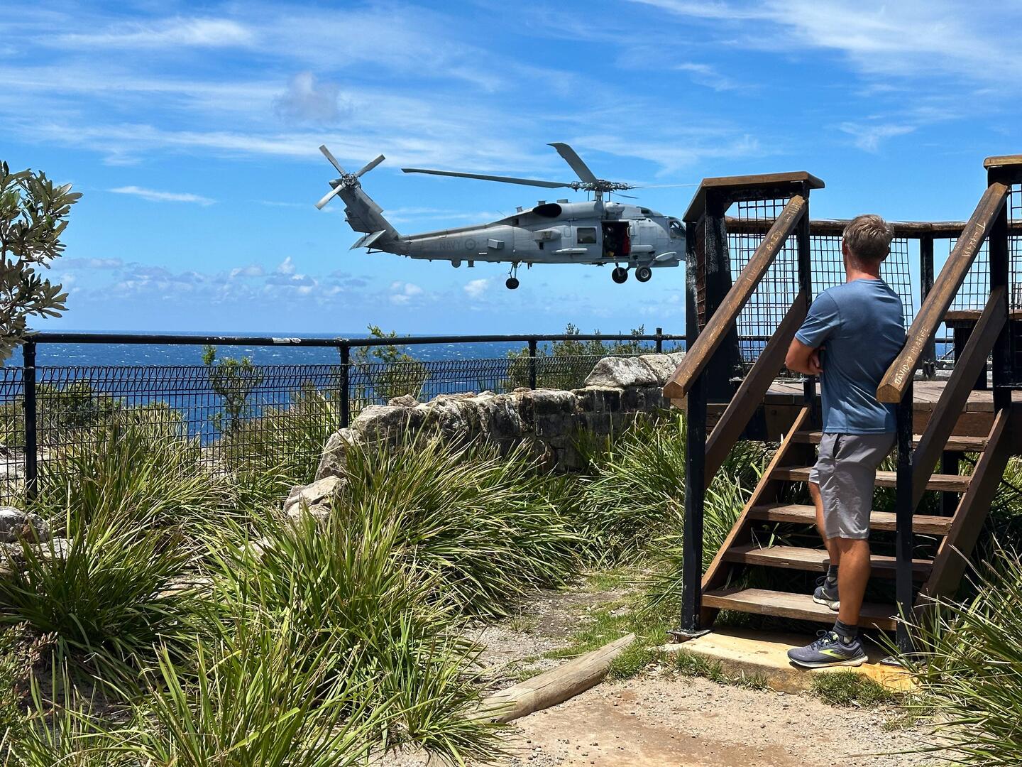 Heute mal mit dem Heli gekommen 😃