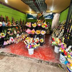 mal wieder ein Blumenhändler