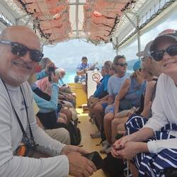 And then he plays a ukulele during our rude (so who's driving the boat?)