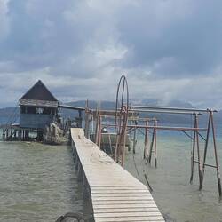 The pier for the pearl farm.
