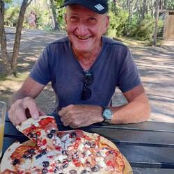 Tasty pizza at Awaroa Lodge