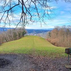 Ausblick nach Wikon von der Hochwacht