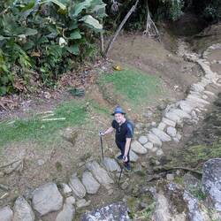 Die letzen (der 1.200) Stufen zur Ciudad perdida