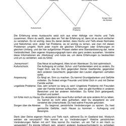 Anpassung an eine neue Kultur