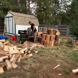Holz hacken