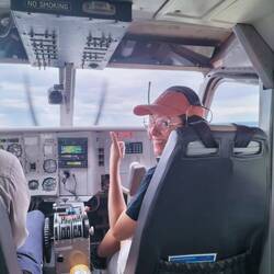 For god's sake, don't let her touch the controls!