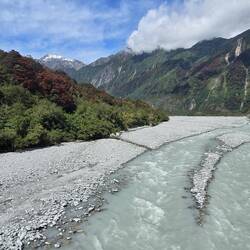 Schmelzwasserfluss des Franz Josef Glacier