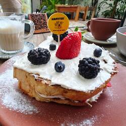 Am letzten Tulum Tag frühstücken gegangen