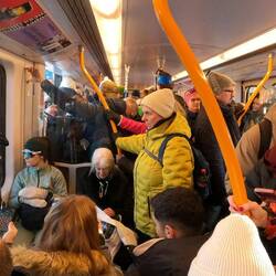 Heute war die Metro zum Holmenkollen sehr voll